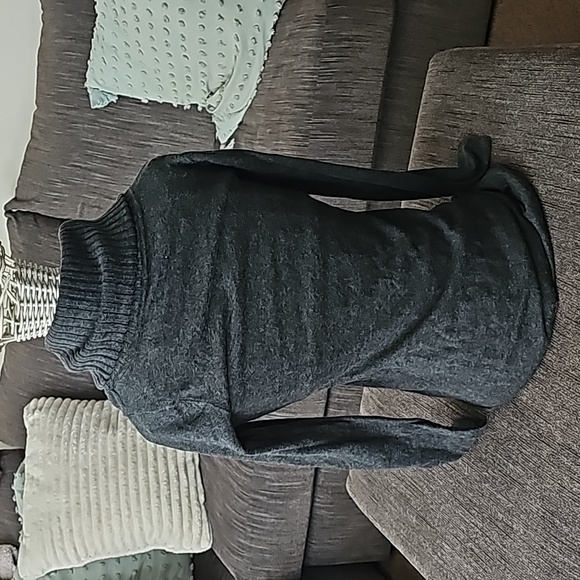 Athleta Merino Wool Gray Sweater Dress, Size Small - Picture 2 of 11